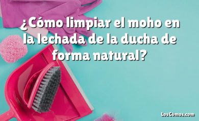 ¿Cómo limpiar el moho en la lechada de la ducha de forma natural?