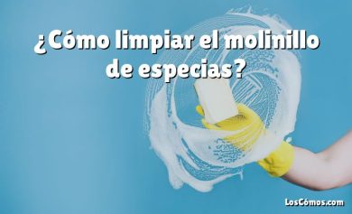 ¿Cómo limpiar el molinillo de especias?