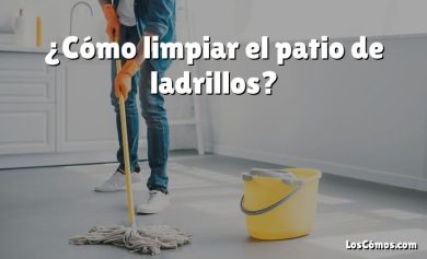 ¿Cómo limpiar el patio de ladrillos?