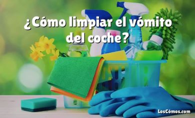 ¿Cómo limpiar el vómito del coche?