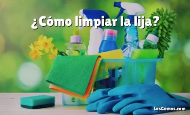 ¿Cómo limpiar la lija?