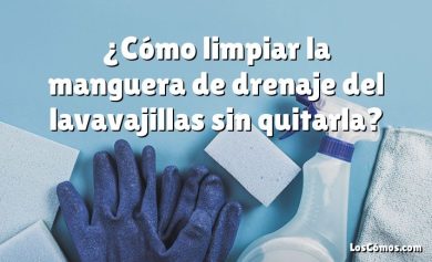 ¿Cómo limpiar la manguera de drenaje del lavavajillas sin quitarla?