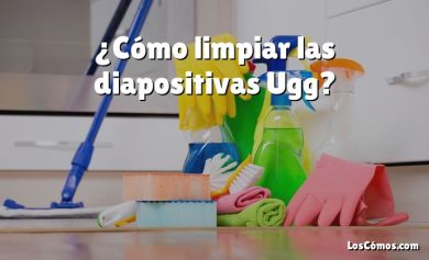 ¿Cómo limpiar las diapositivas Ugg?