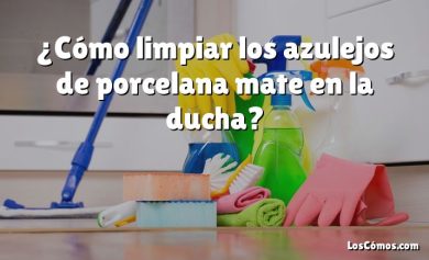 ¿Cómo limpiar los azulejos de porcelana mate en la ducha?