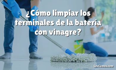 ¿Cómo limpiar los terminales de la batería con vinagre?