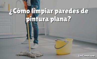 ¿Cómo limpiar paredes de pintura plana?