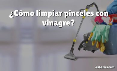 ¿Cómo limpiar pinceles con vinagre?