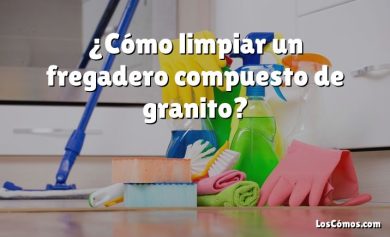 ¿Cómo limpiar un fregadero compuesto de granito?