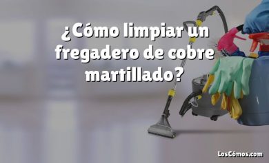 ¿Cómo limpiar un fregadero de cobre martillado?