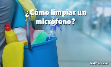 ¿Cómo limpiar un micrófono?