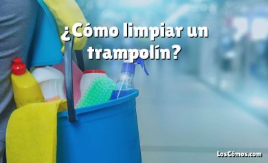 ¿Cómo limpiar un trampolín?