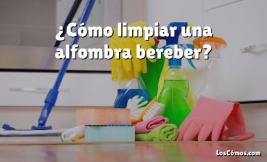 ¿Cómo limpiar una alfombra bereber?