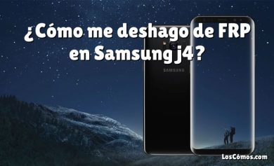 ¿Cómo me deshago de FRP en Samsung j4?