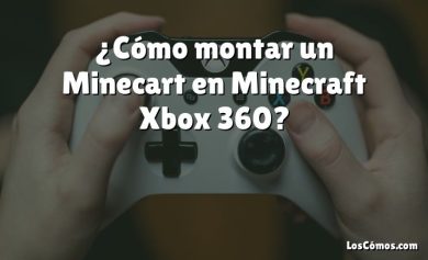 ¿Cómo montar un Minecart en Minecraft Xbox 360?