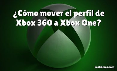 ¿Cómo mover el perfil de Xbox 360 a Xbox One?