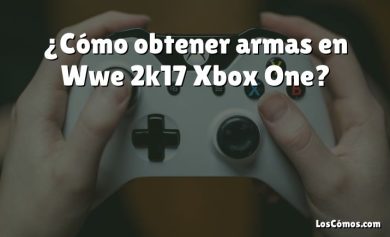 ¿Cómo obtener armas en Wwe 2k17 Xbox One?