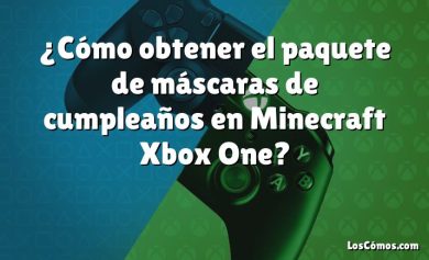 ¿Cómo obtener el paquete de máscaras de cumpleaños en Minecraft Xbox One?