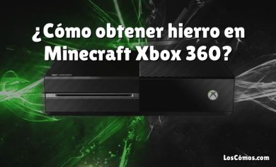 ¿Cómo obtener hierro en Minecraft Xbox 360?