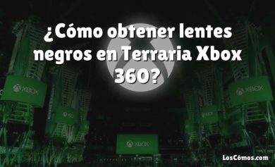 ¿Cómo obtener lentes negros en Terraria Xbox 360?