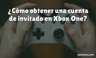 ¿Cómo obtener una cuenta de invitado en Xbox One?