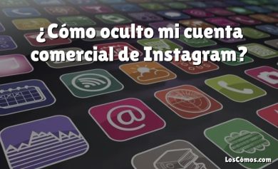 ¿Cómo oculto mi cuenta comercial de Instagram?