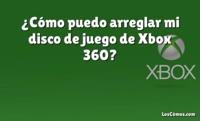 ¿Cómo puedo arreglar mi disco de juego de Xbox 360?