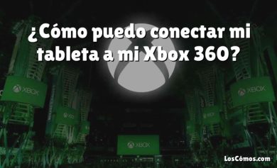 ¿Cómo puedo conectar mi tableta a mi Xbox 360?