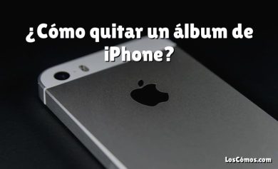 ¿Cómo quitar un álbum de iPhone?
