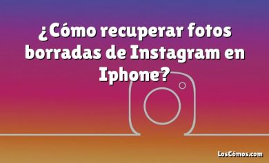 ¿Cómo recuperar fotos borradas de Instagram en Iphone?