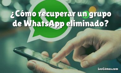 ¿Cómo recuperar un grupo de WhatsApp eliminado?