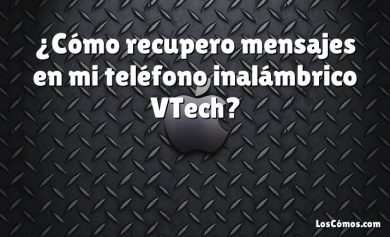 ¿Cómo recupero mensajes en mi teléfono inalámbrico VTech?