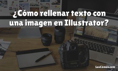 ¿Cómo rellenar texto con una imagen en Illustrator?