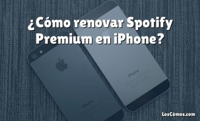 ¿Cómo renovar Spotify Premium en iPhone?
