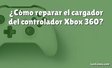 ¿Cómo reparar el cargador del controlador Xbox 360?