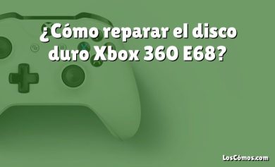 ¿Cómo reparar el disco duro Xbox 360 E68?