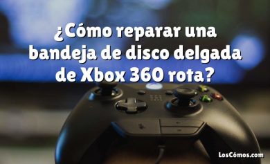 ¿Cómo reparar una bandeja de disco delgada de Xbox 360 rota?