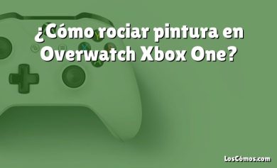 ¿Cómo rociar pintura en Overwatch Xbox One?