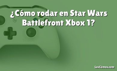 ¿Cómo rodar en Star Wars Battlefront Xbox 1?