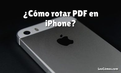 ¿Cómo rotar PDF en iPhone?