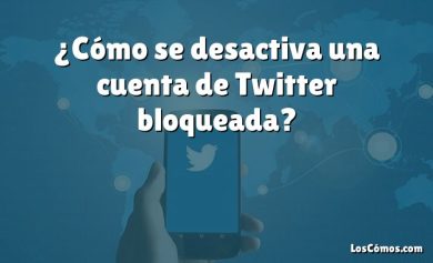 ¿Cómo se desactiva una cuenta de Twitter bloqueada?