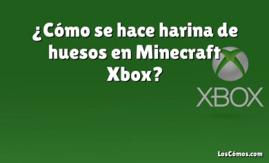 ¿Cómo se hace harina de huesos en Minecraft Xbox?