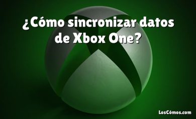 ¿Cómo sincronizar datos de Xbox One?