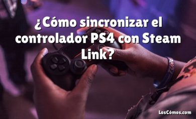 ¿Cómo sincronizar el controlador PS4 con Steam Link?