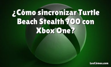 ¿Cómo sincronizar Turtle Beach Stealth 700 con Xbox One?