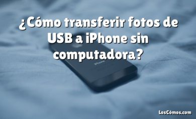 ¿Cómo transferir fotos de USB a iPhone sin computadora?