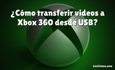 ¿Cómo transferir videos a Xbox 360 desde USB?