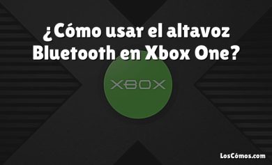¿Cómo usar el altavoz Bluetooth en Xbox One?