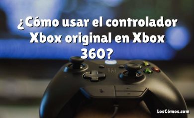¿Cómo usar el controlador Xbox original en Xbox 360?