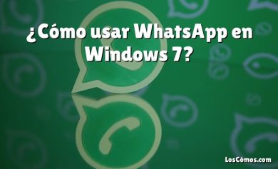 ¿Cómo usar WhatsApp en Windows 7?