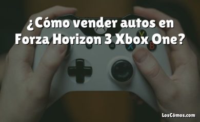 ¿Cómo vender autos en Forza Horizon 3 Xbox One?